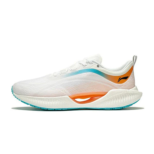 Light-Weight Running Shoes (Standard White/Neon Sweet Orange)
